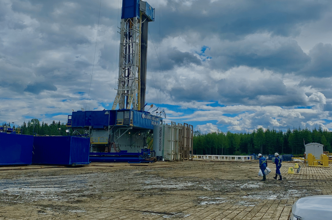 Access Mats at an oil rig
